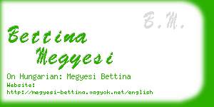 bettina megyesi business card